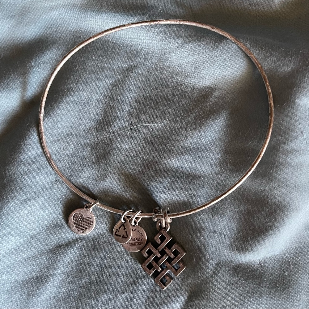 Alex & Ani silver Celtic knot bracelet